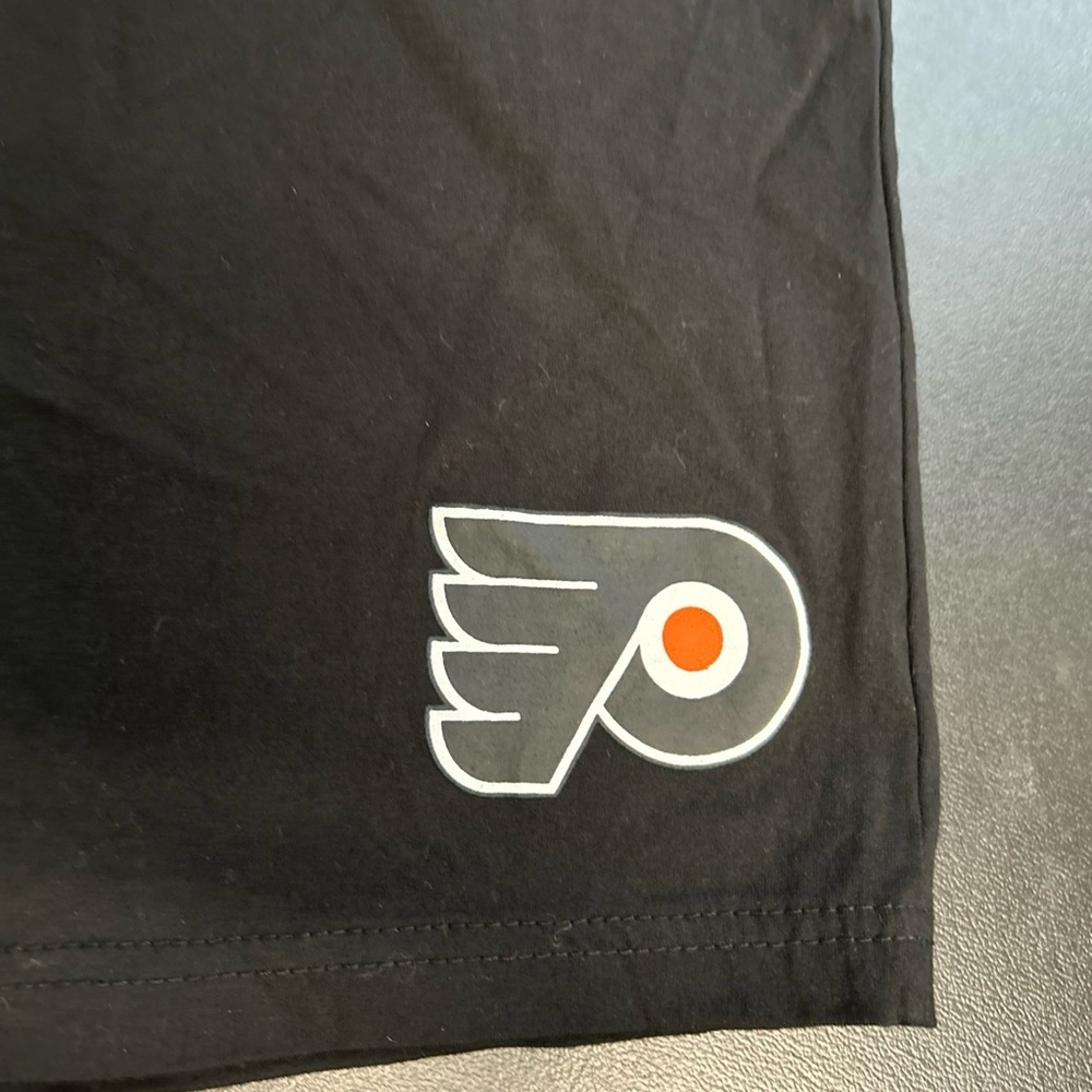 Men's 3X NHL Philadelphia Flyers Pull On Lounge Sleep Shorts Pockets Black - Picture 2 of 9